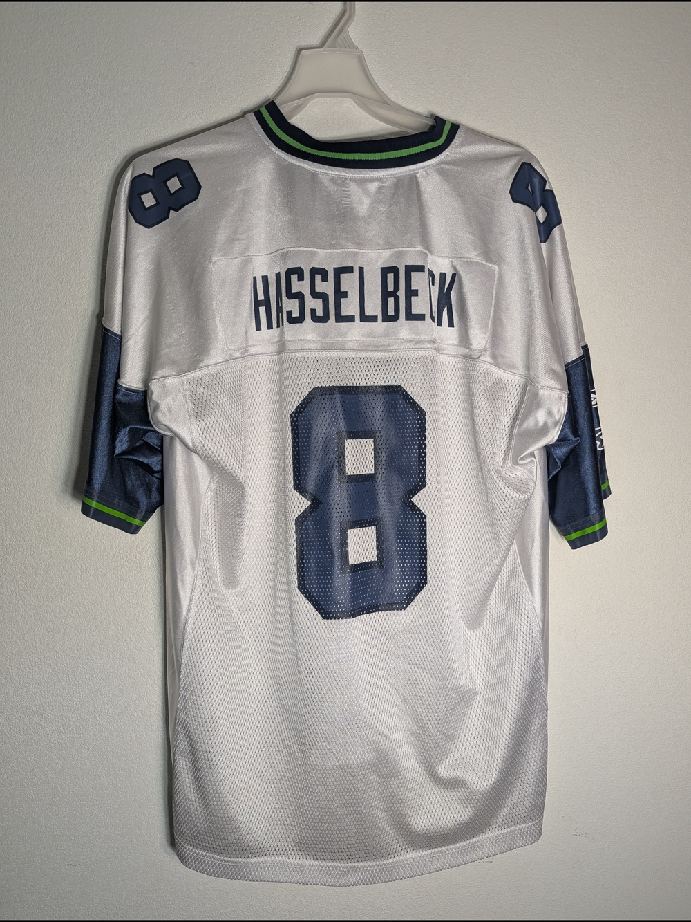Y2K‎ Seattle Seahawks Matt Hasselbeck #8 Reebok NFL Jersey Mens White Away XL